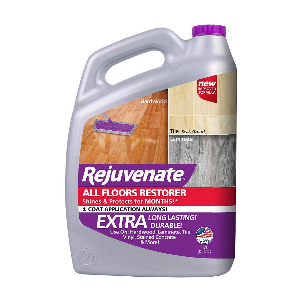 REJUVENATE RJ128F All Floors Cleaner,Clear,1 gal 788N91