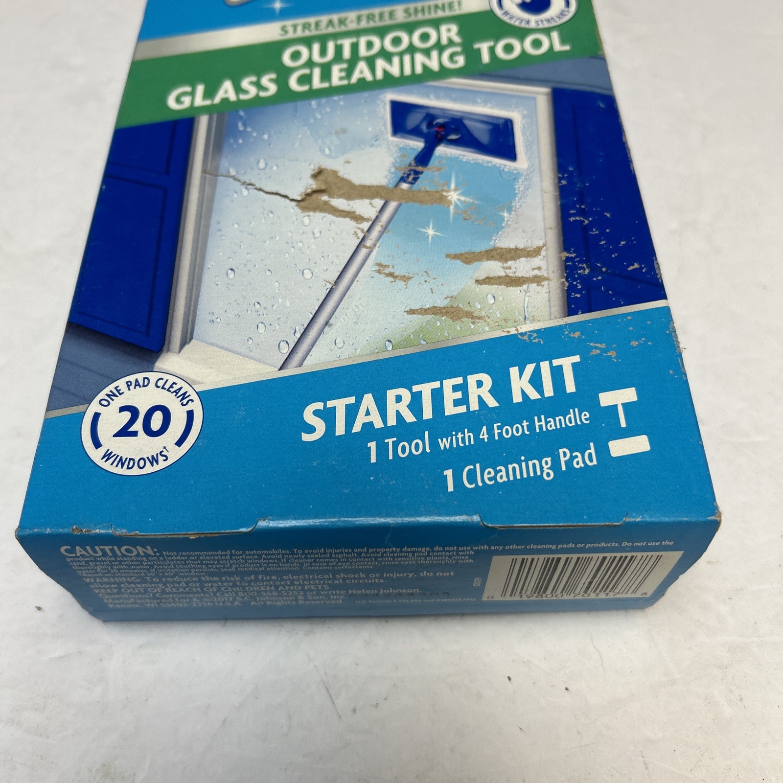 NEW Sealed Windex Outdoor All-In-One Glass & Window Cleaning Tool Starter Kit