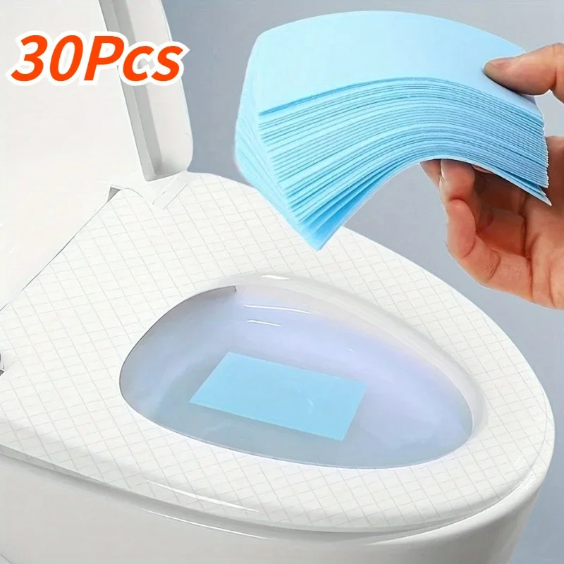 30Pcs Toilet Cleaning Sheets Effervescent Toilet Cleaners Fresh Scent Stain and