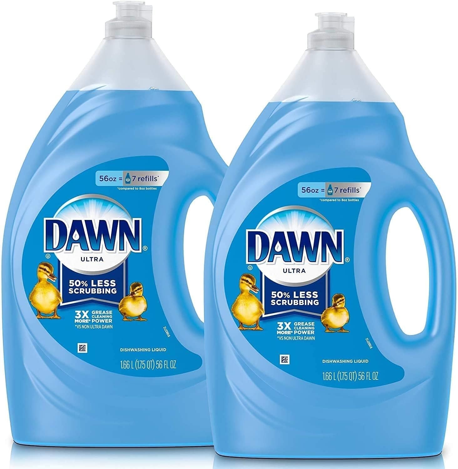 Dawn Ultra Dishwashing Liquid 56 Fl Oz Pack of 2 Scent Grease Power