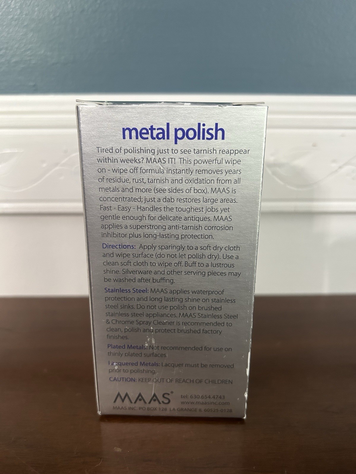 Maas Metal Polish 2 oz Tube French Lavender All Metals Multi-Surface – 90%