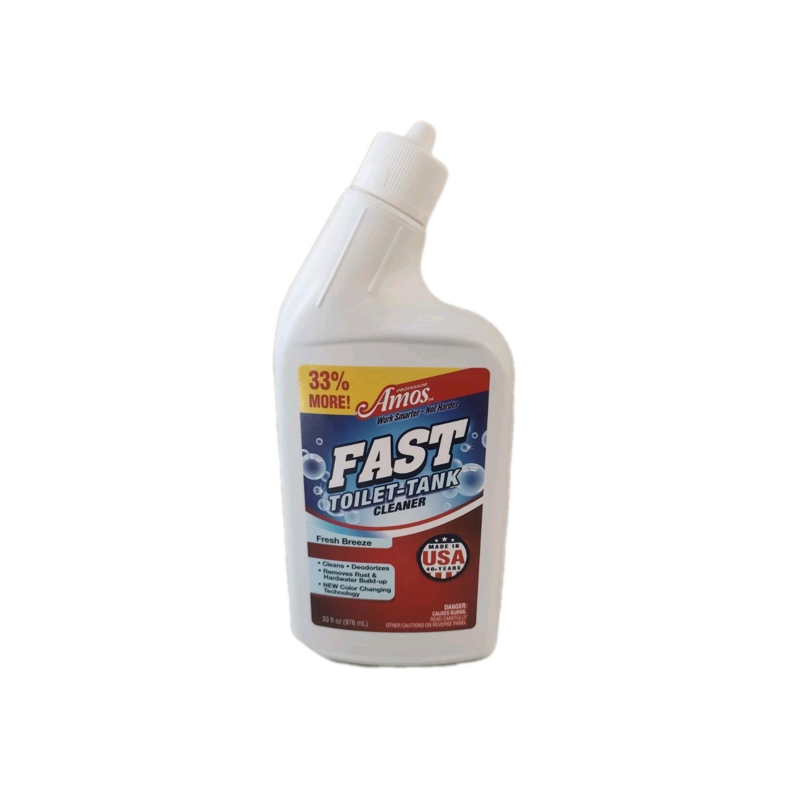 Professor Amos 33 oz Fast Toilet-Tank Cleaner/Deodorizer Solution—Fresh Breeze