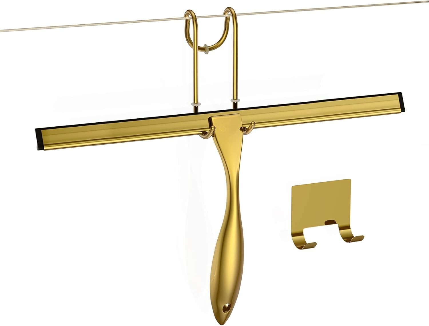 Modern Shower Squeegee Set – 14-Inch Rust-Free Stainless Steel & Silicone Blade