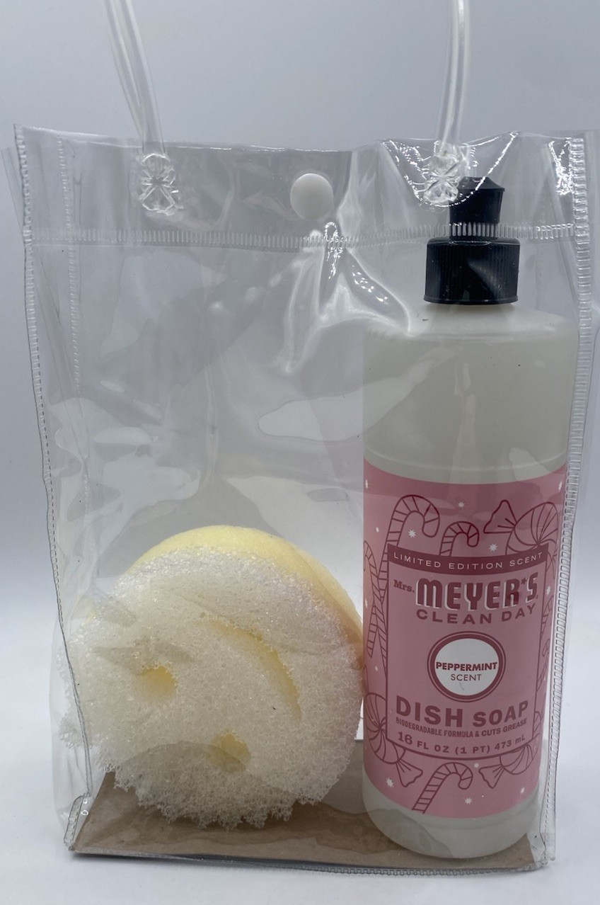 Mrs. Myer’s Clean Day Peppermint Scent Dish Soap Mom Gift W/ Scrub Mommy