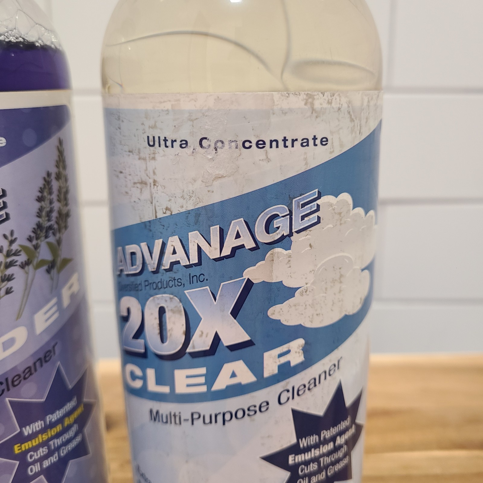 ADVANAGE 20X Multi-Purpose Cleaner Clear & Lavender 2 Pack 32oz Concentrate NEW
