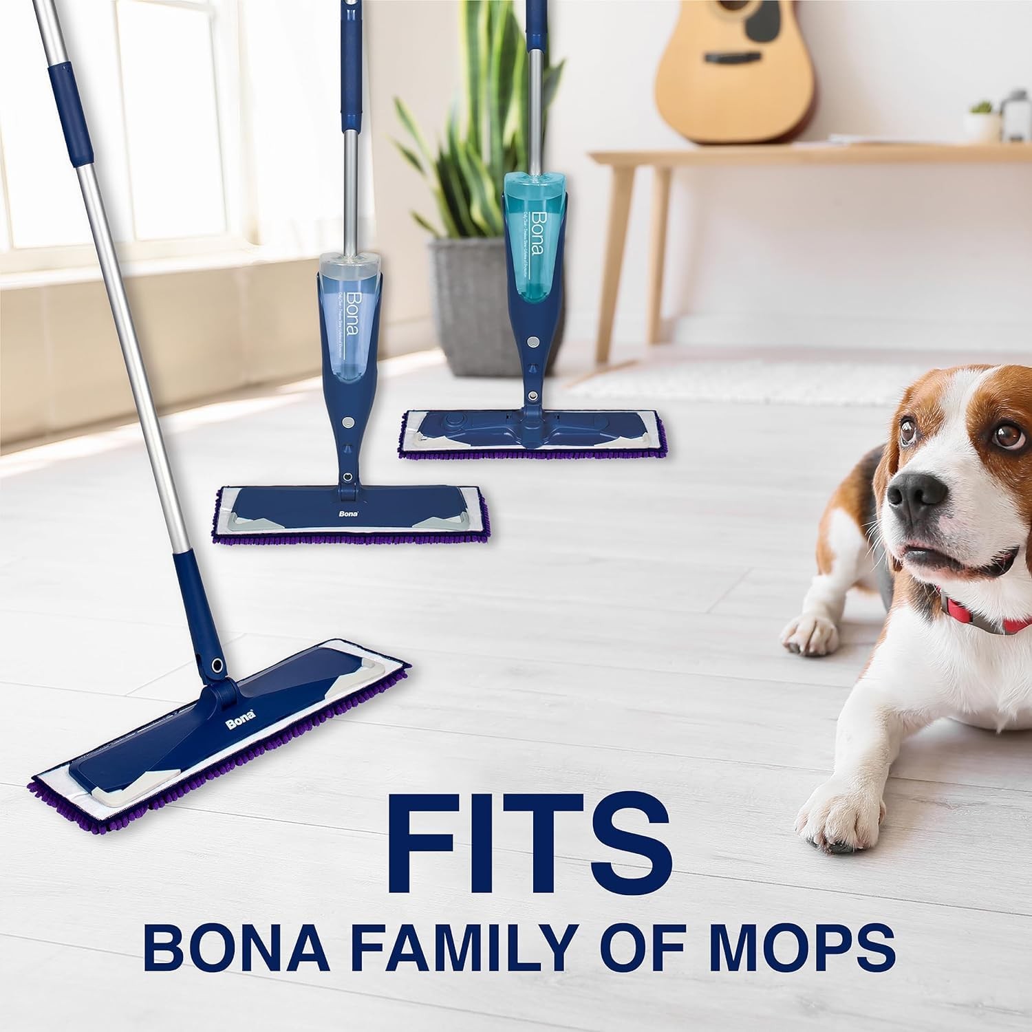 Pet System Microfiber Sweeping Pad for Multi-Surface Floors – for Use with Mops