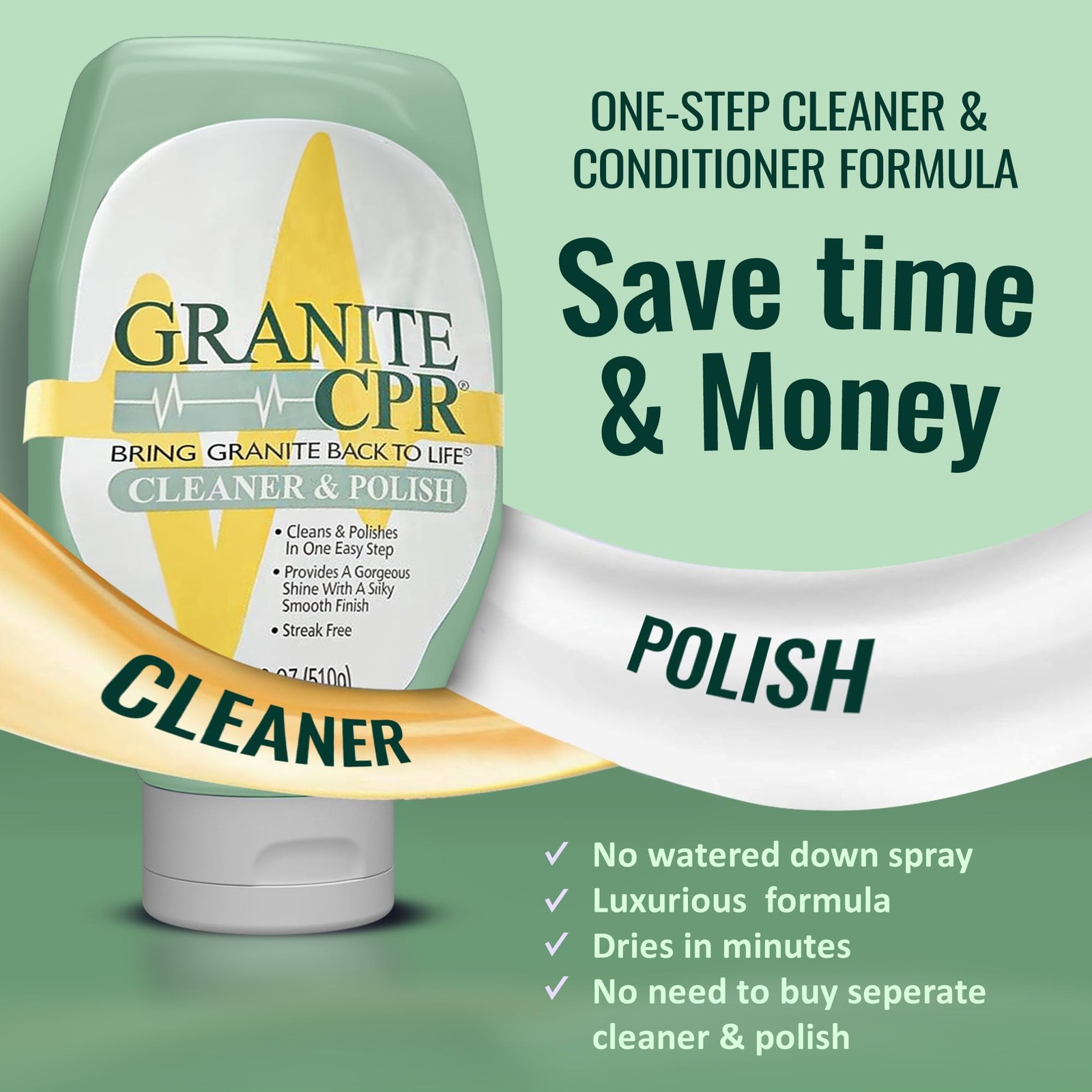Granite Cleaner & Polish Can Be Used Daily On Granite, Marble, Quartz & Coria…
