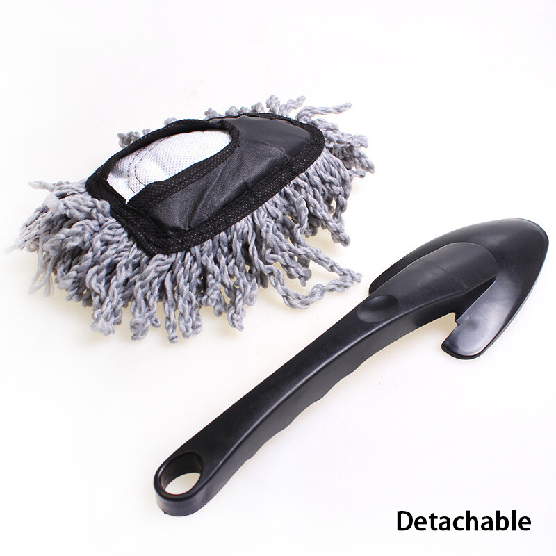 1Pc Super Soft Microfiber Car Dash Duster Brush Car Cleaning Home Kitchen C Gray