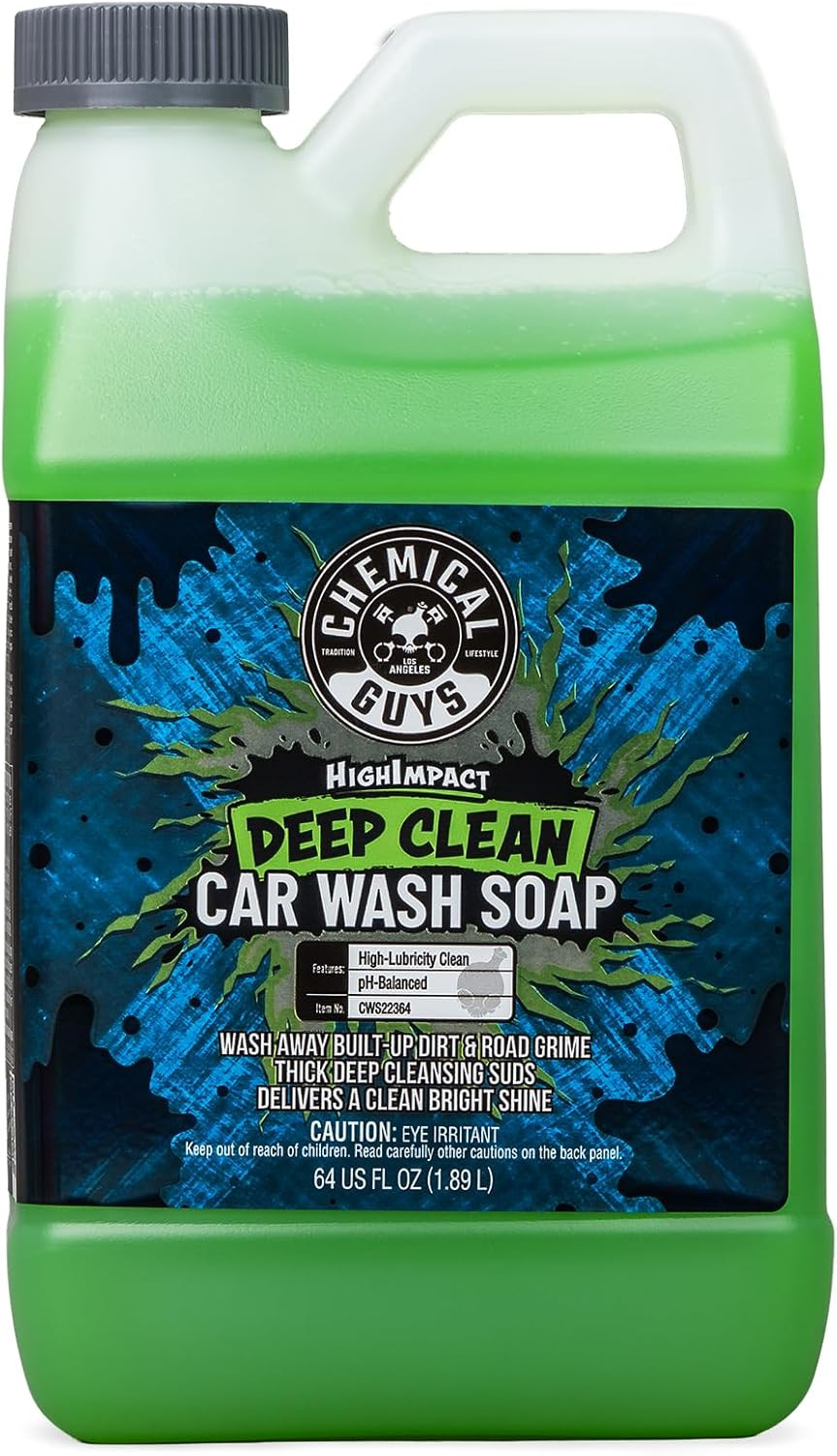 Chemical Guys High Impact Car Wash Soap, Deep Cleaning Vehicle Shampoo with Thic