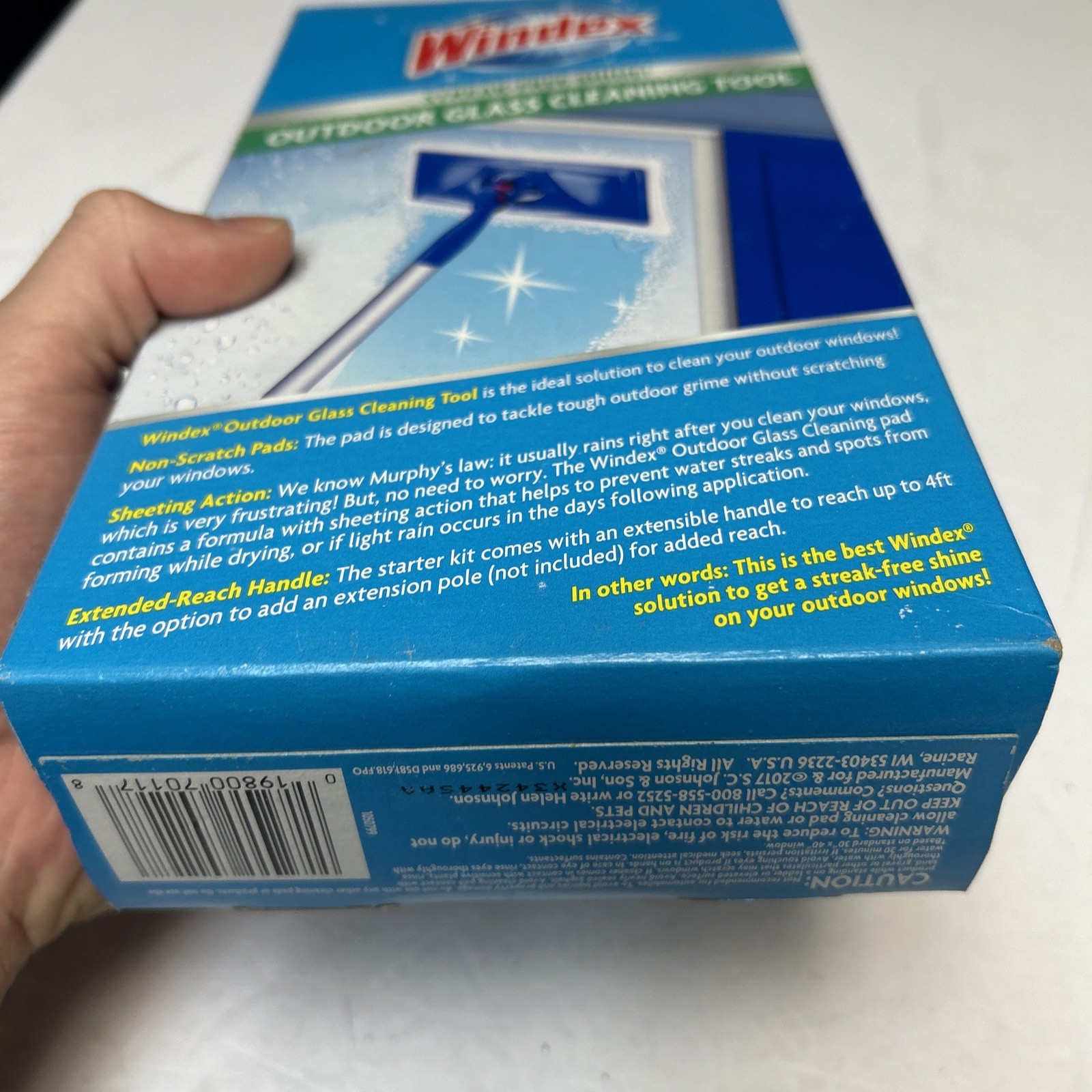 NEW Sealed Windex Outdoor All-In-One Glass & Window Cleaning Tool Starter Kit