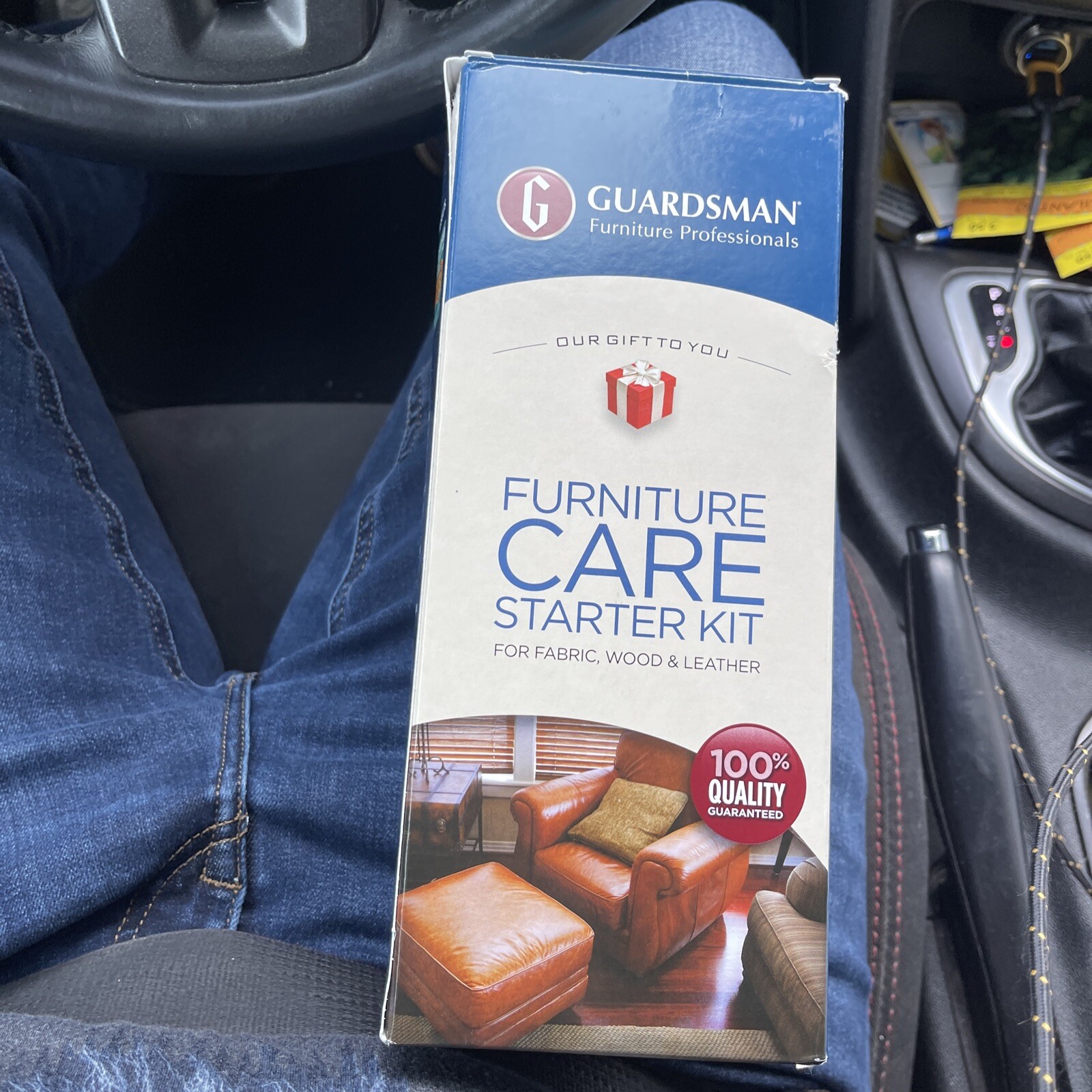 Guardsmen Professional Furniture Care Starter Kit for Fabric Wood Leather
