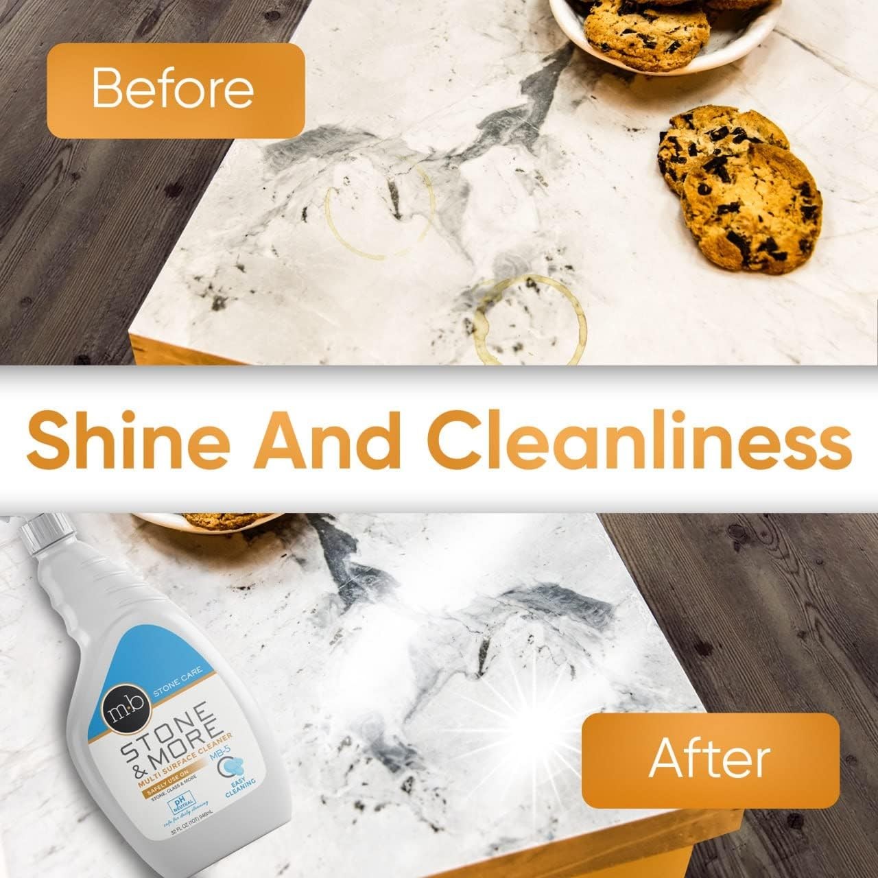 MB-5 Stone & More 2 Pack All Purpose Cleaning Spray Kitchen Counter Cleaner