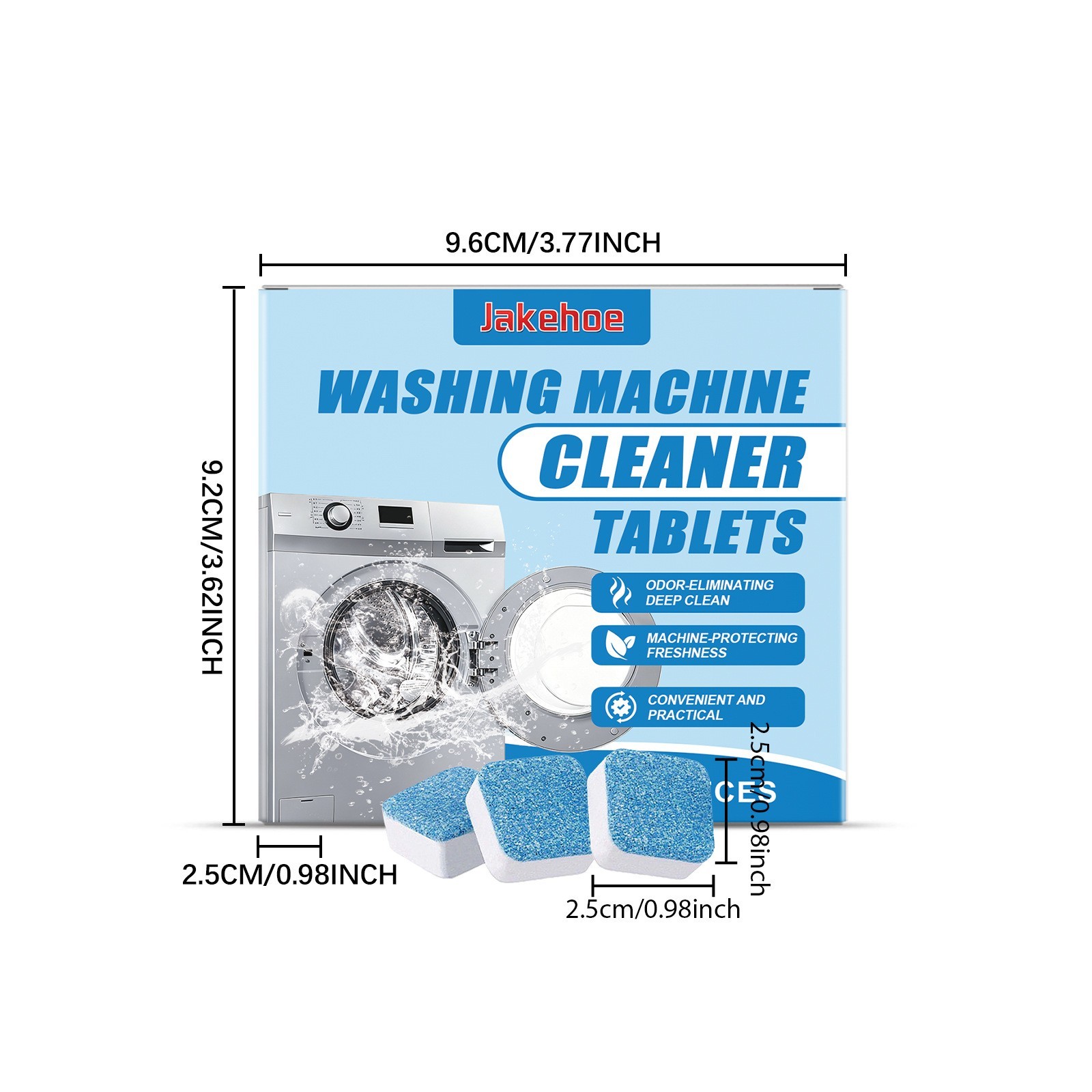 Washing Machine Cleaner, Deodorizer & Descaler 12/24/36-Pack – 1 Year Supply