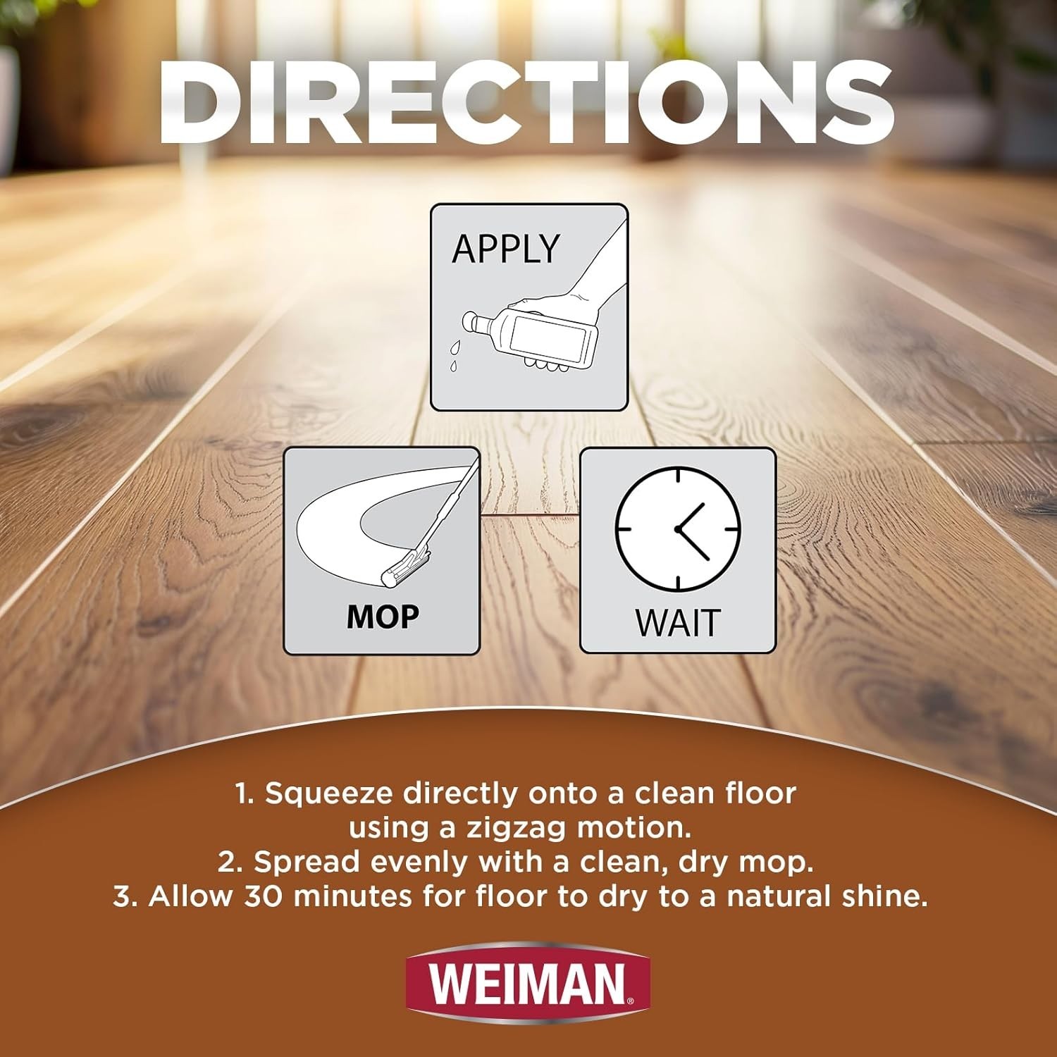 3PC Wood Floor Care Bundle – 32 Oz Restorer with Natural Shine & Scratch Repair