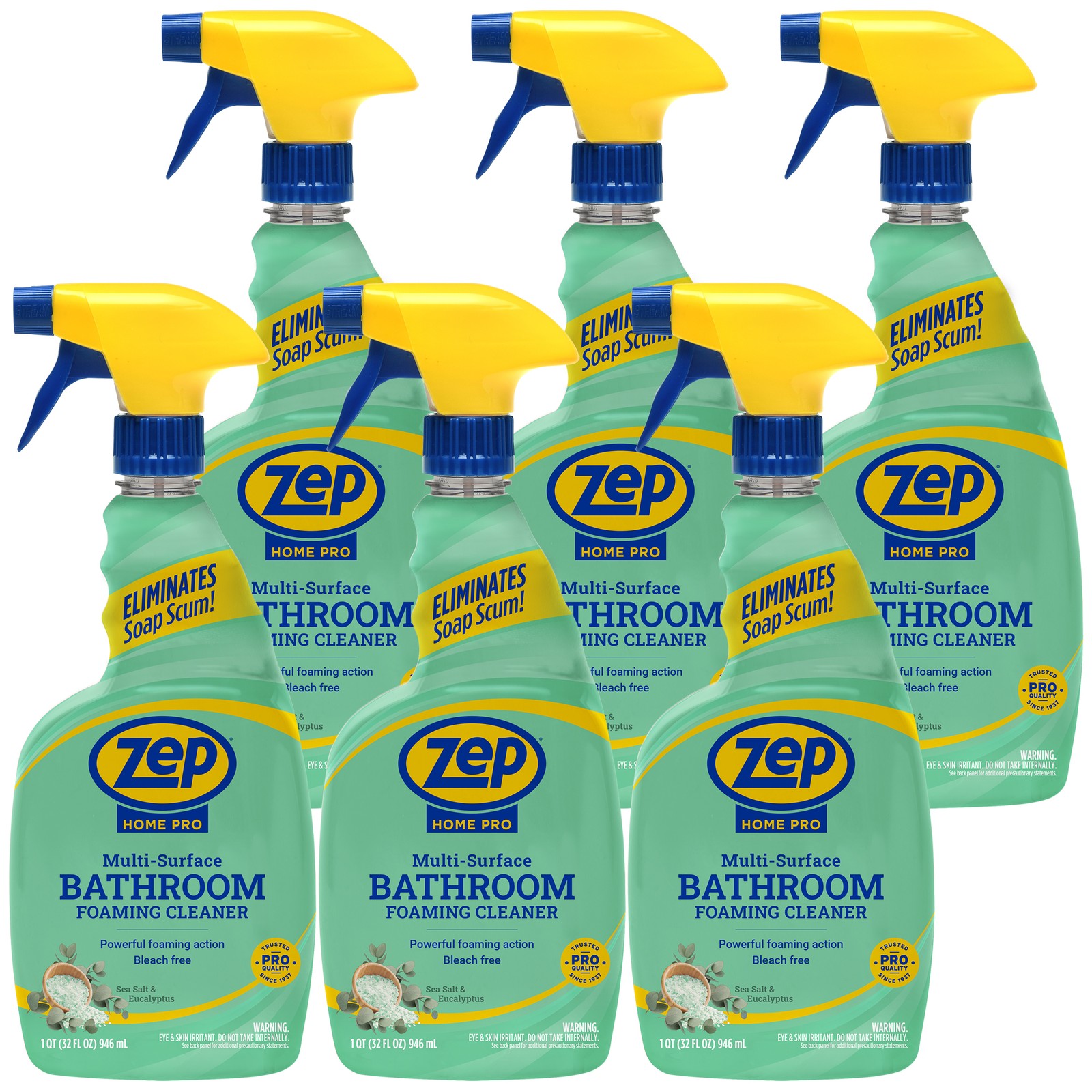Zep Home Pro Multi-Purpose Foaming Bathroom Cleaner – 32 oz (Case of 6) – R53106