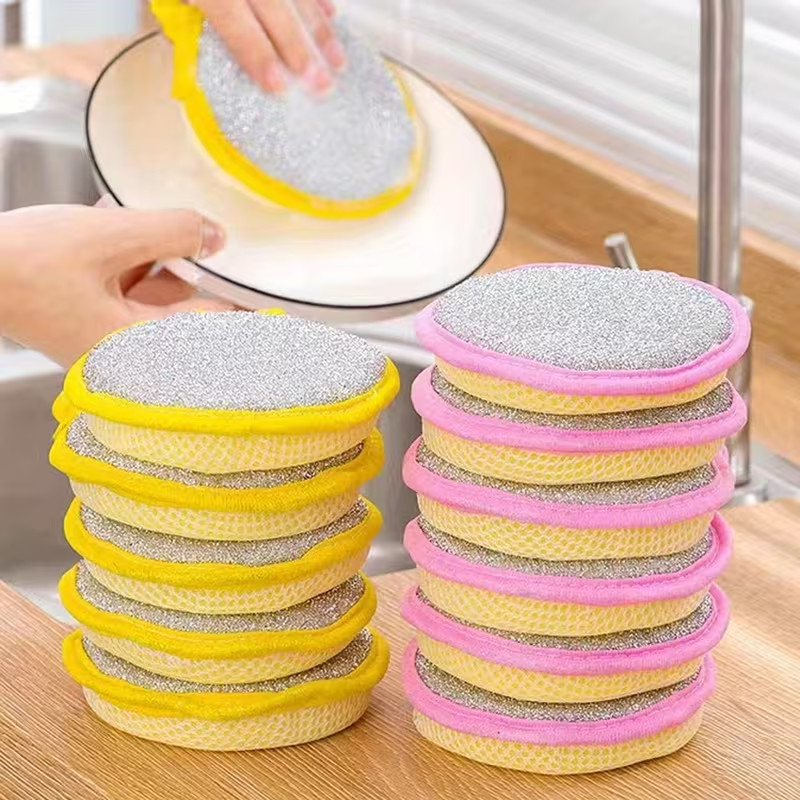 12-Piece Cleaning Sponge Set/Scouring Pads/Square Dishcloths/Minimalist Dish Tow