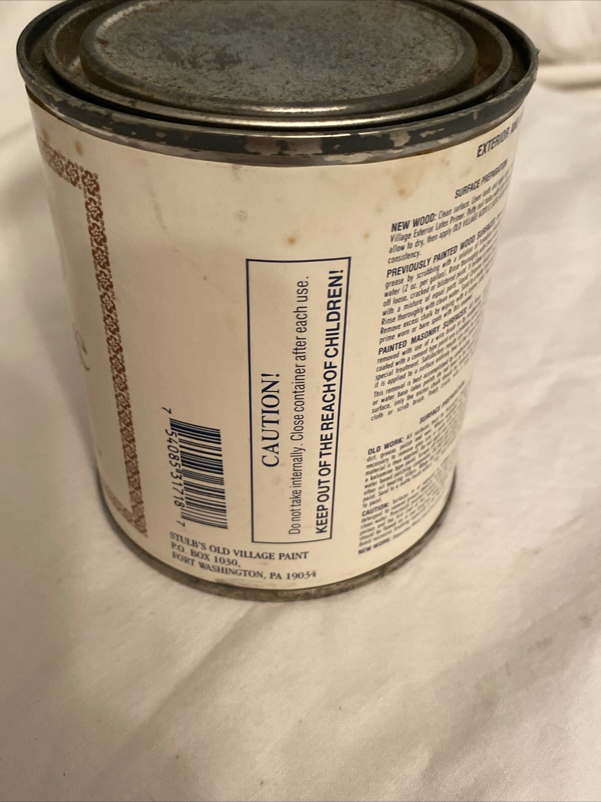 Olde Village Acrylic Latex Paints Satin Finish 1718 Rittenhouse Blue Pint
