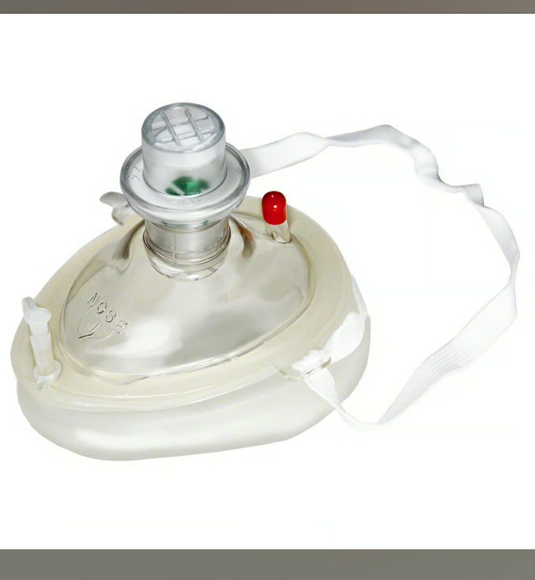 MDI CPR Micromask with Gloves & Case REF 73-500 ONE WAY VALVE New MFG Sealed