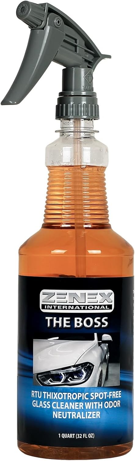Zenex The Boss Glass Cleaner, Professional-grade Glass Cleaner, 32 oz (2 Pack)
