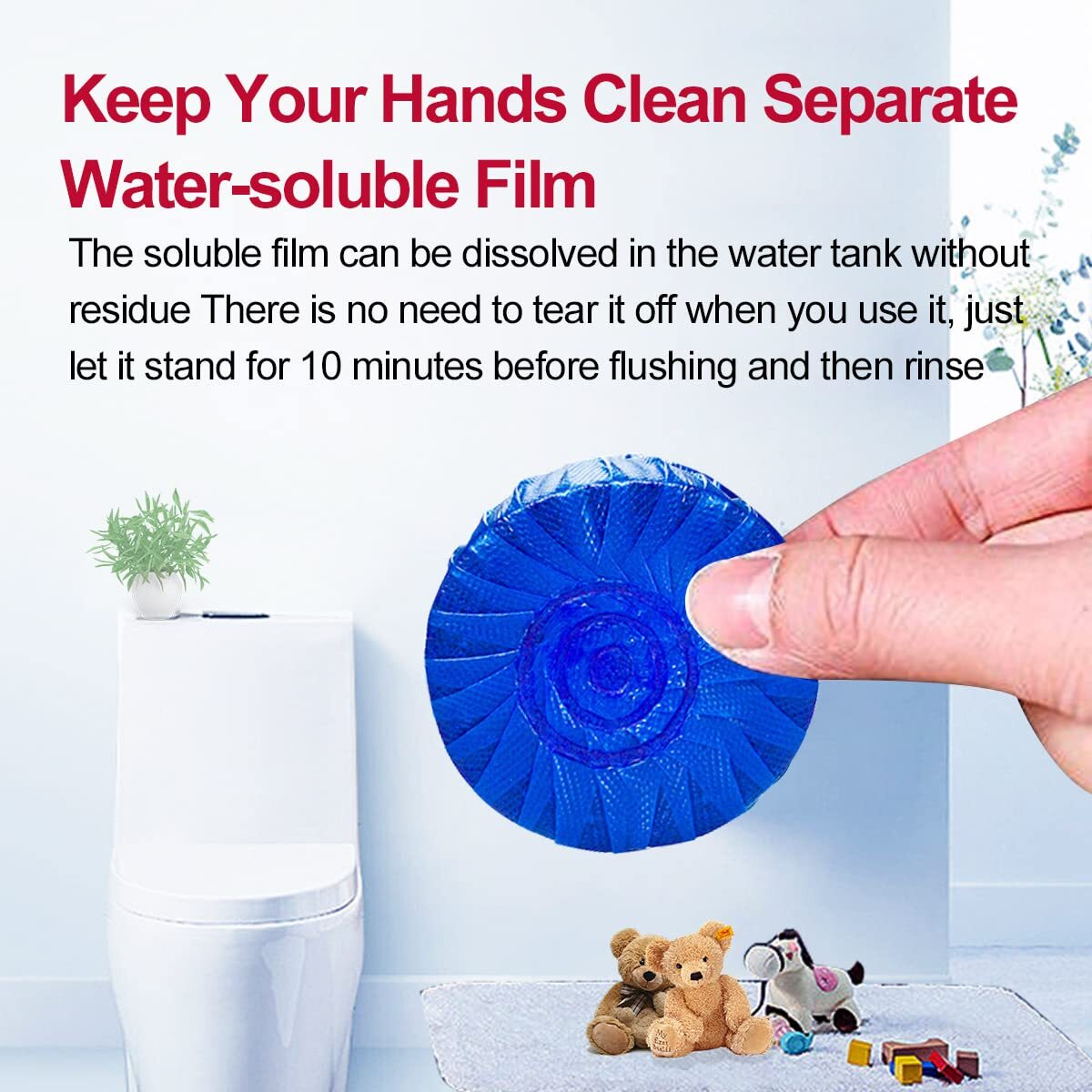 Automatic Toilet Bowl Cleaners Tablets18 Pack Multipurpose Commercial Household