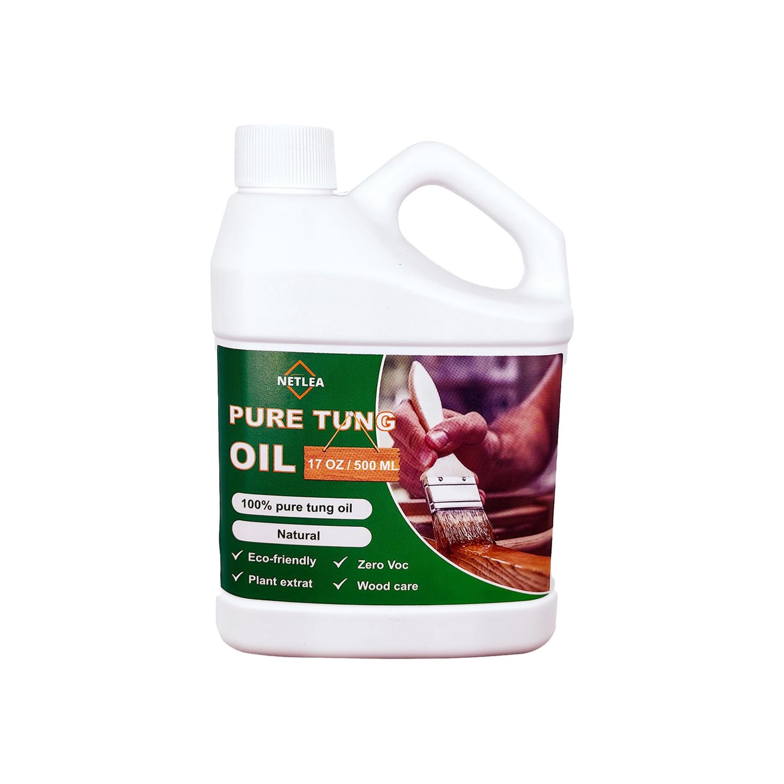 17oz Pure Tung Oil for for Wood Finishing,Food Safety for Furniture & Counter…