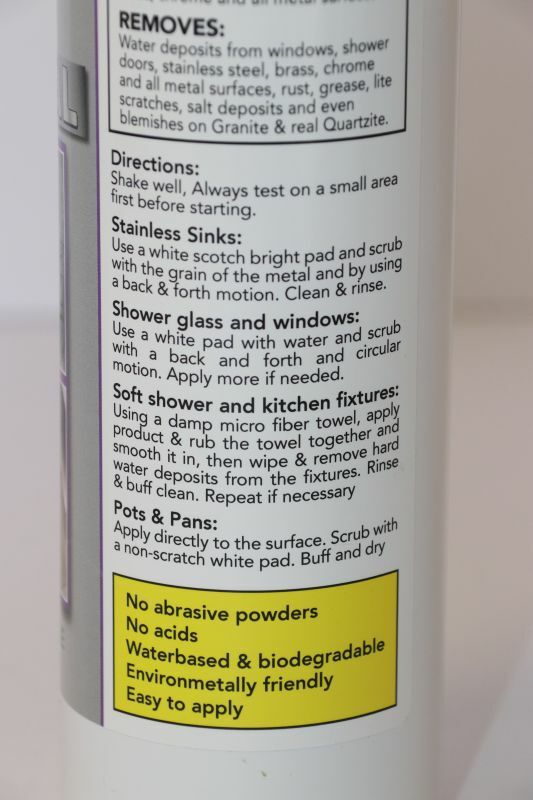 Hard Water Deposit Remover – Glass Plus Metal for Shower Glass & Stainless