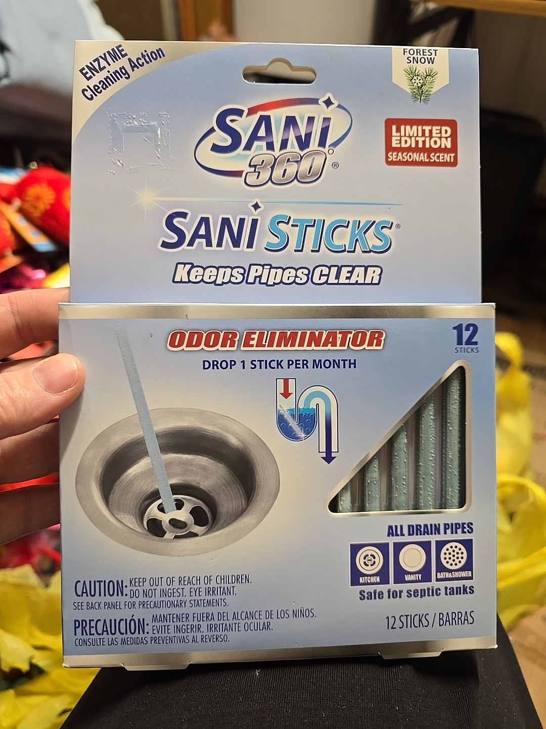 Sani 360 Sani Sticks Forest Snow Scent 12 Sticks New Limited Edition Scent