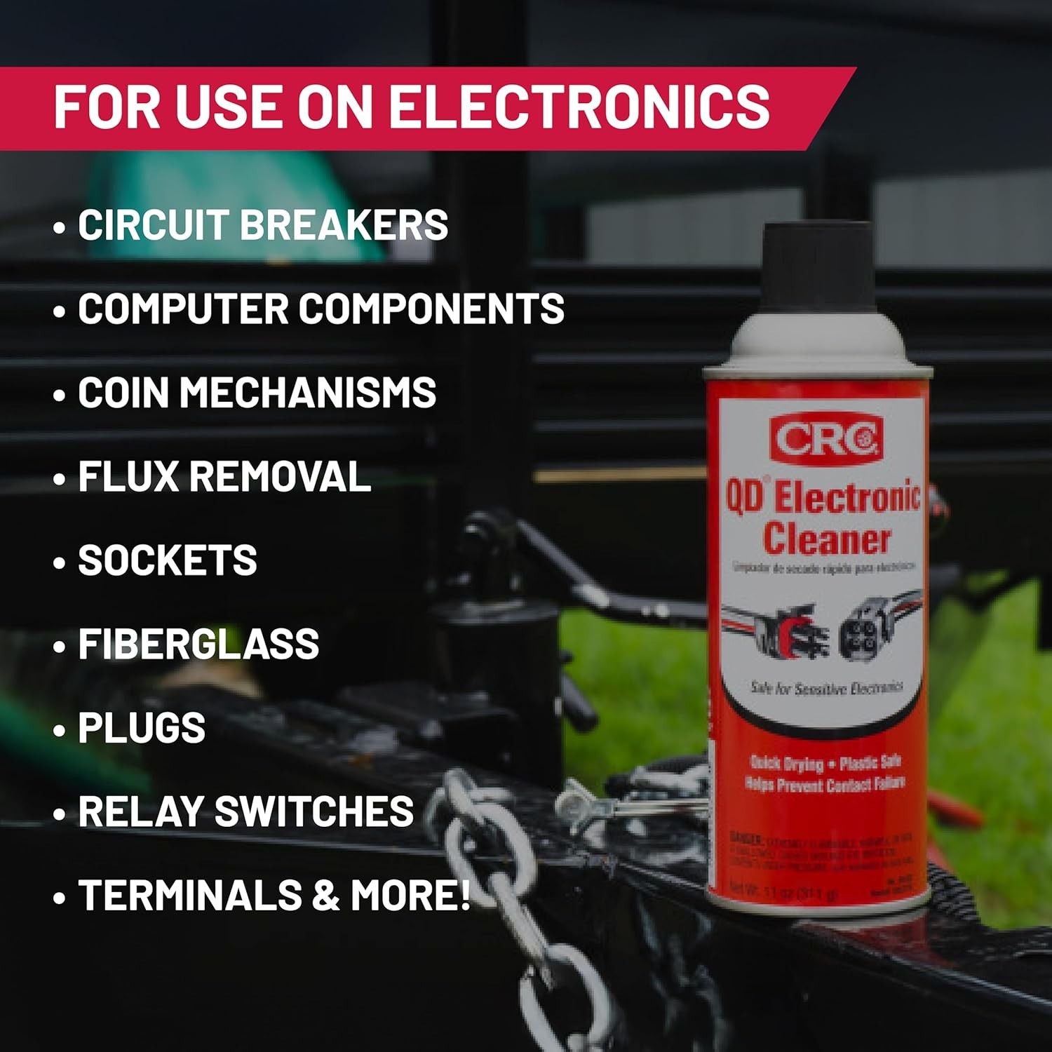 Electronic Contact Cleaner Spray Best Quick Drying Fix CRC QD Corrosion Debris11