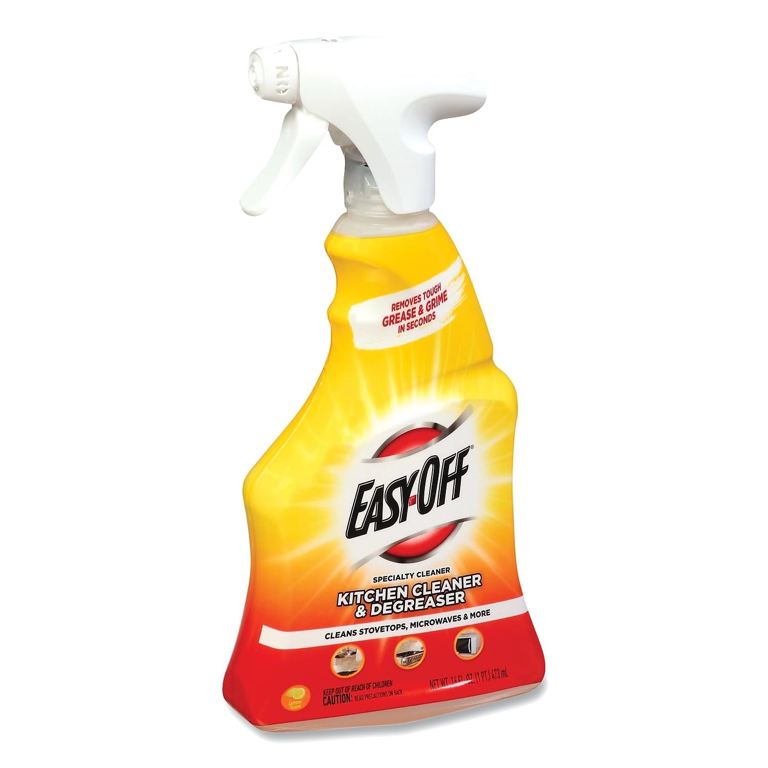 Specialty Kitchen Degreaser Cleaner, Clear, Lemon, 16 Fl Oz