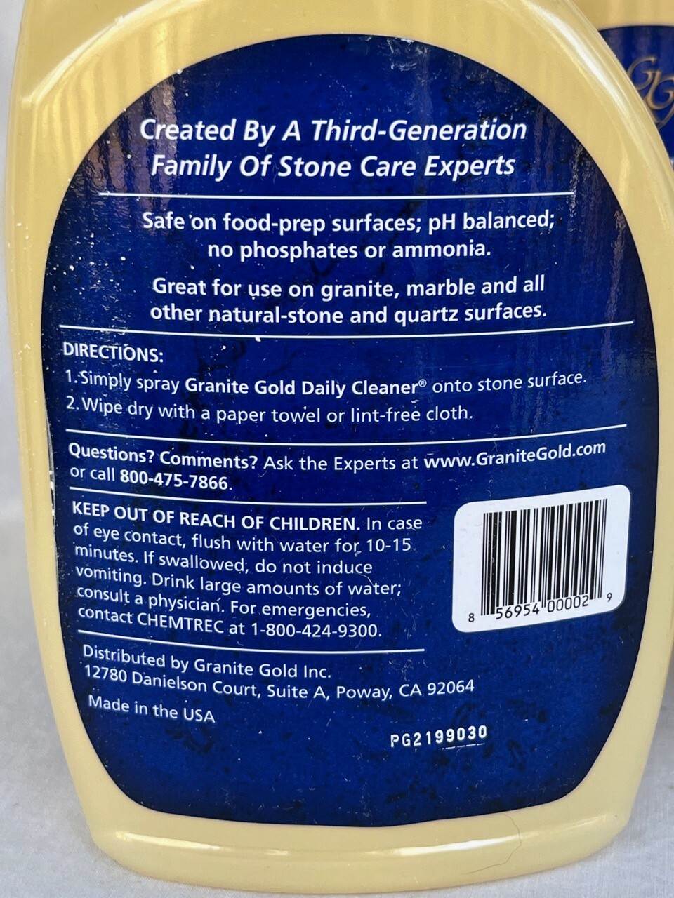 NEW (BOX OF 6) Granite Gold Daily Cleaner Spray Streak-Free STONE CARE 24OZ