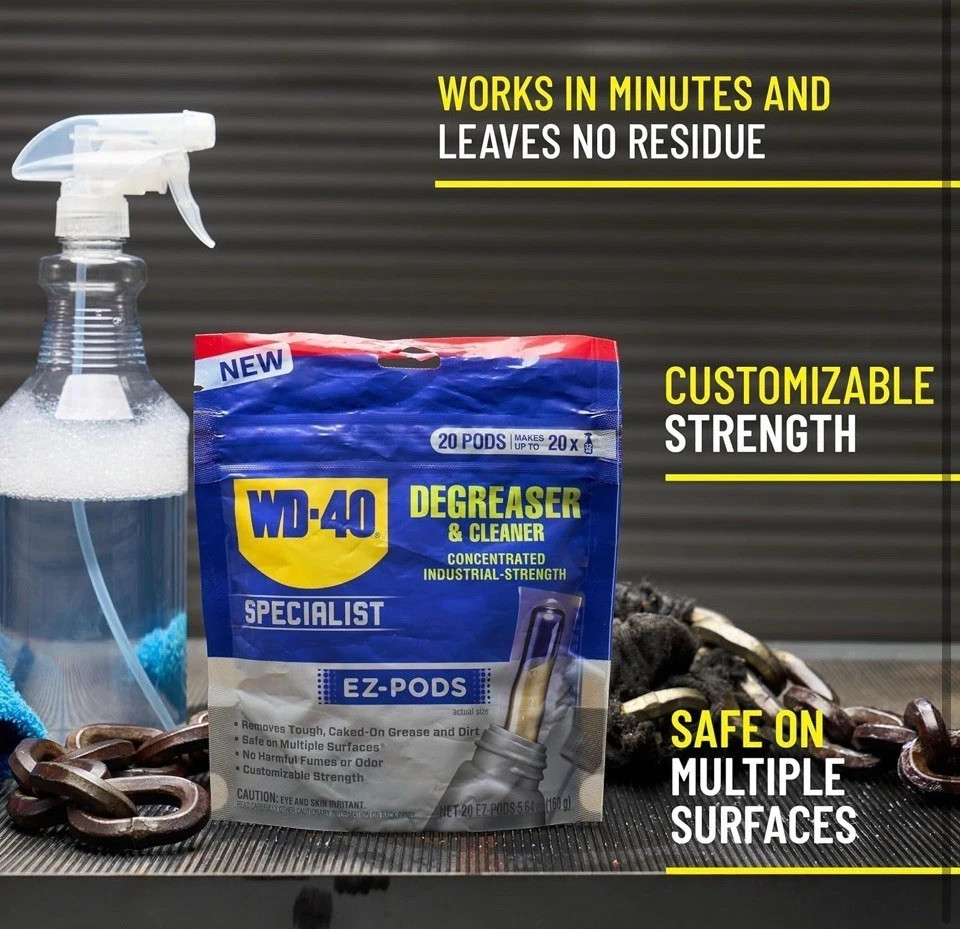 WD-40 Degreaser Cleaner EZ PODS Multi Surface Cleaning 6 PACKS x 5 = 30 TOTAL