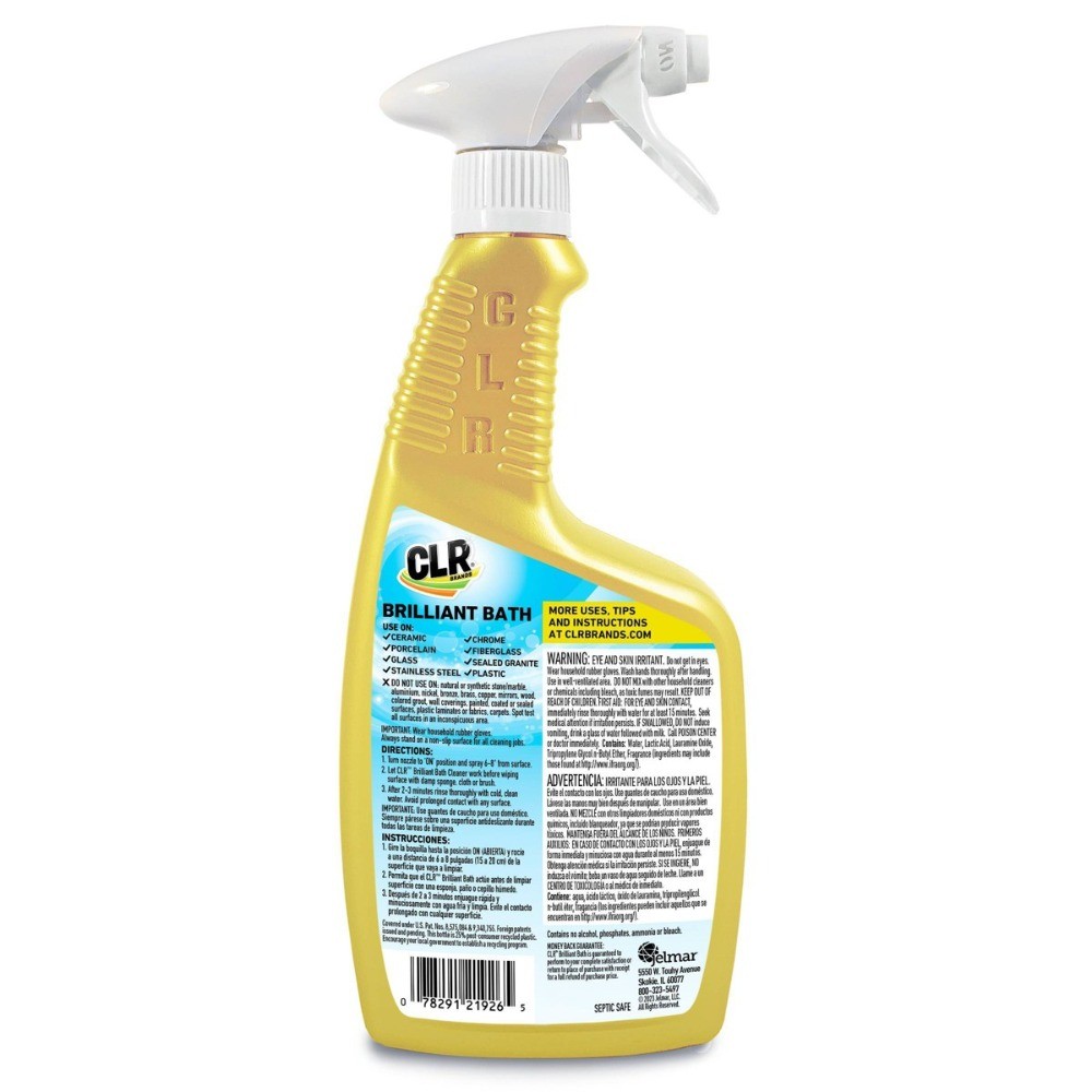 26 fl oz-CLR Clean Fresh Scent Brilliant Bath Foaming Bathroom Cleaner Spray