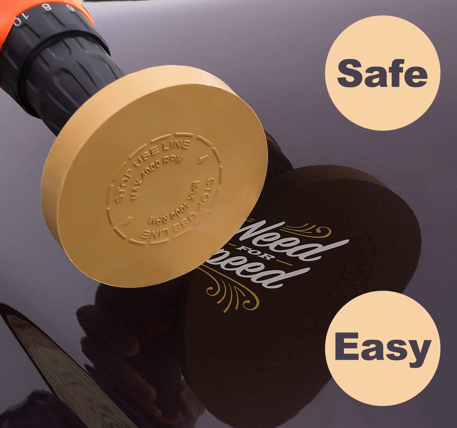 Rubber Eraser Wheel 2 Pack Drill Adapter Decal Remover For Car Vinyl Sticker Pin