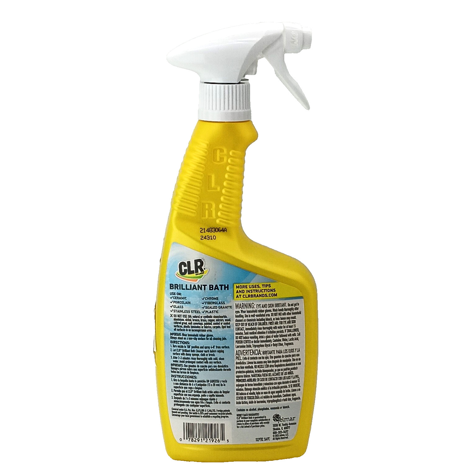 CLR Brilliant Bath Foaming Cleaner – Fresh Scent – Bleach Free – 26 Ounces