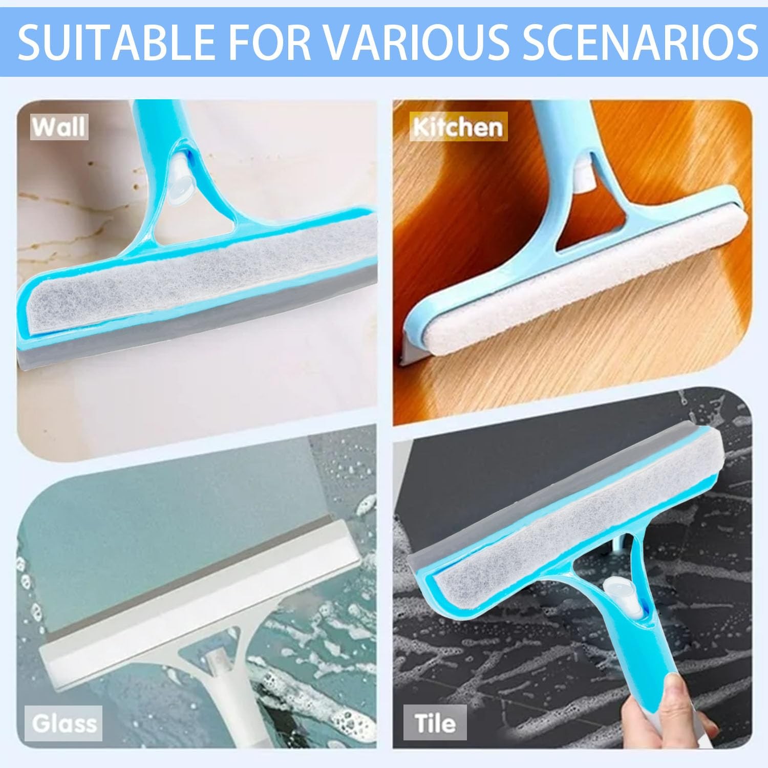 3 in 1 Spray Squeegee, 3 in 1 Window Cleaning Scraper, Window Squeegee with S…