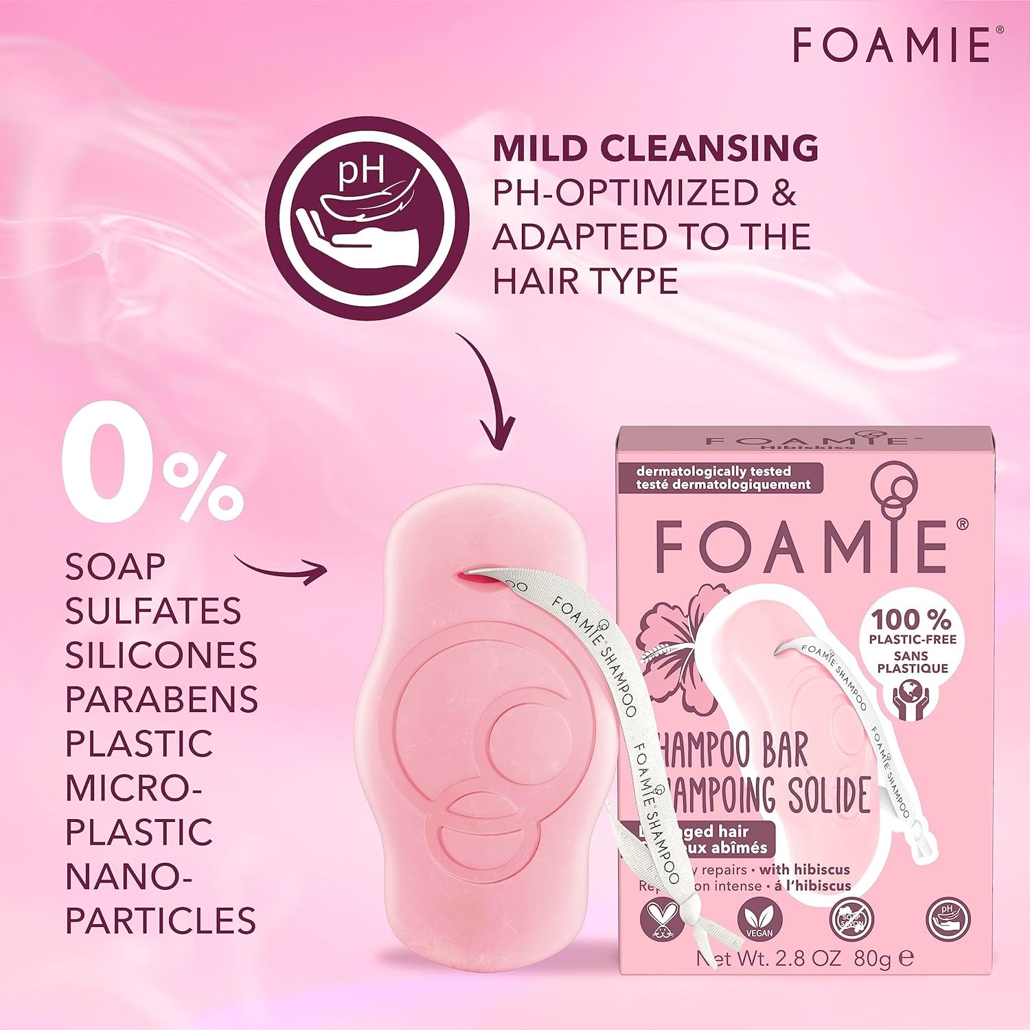 Foie Natural Shpoo Bar Soap-Free, Paraben & Sulfate Solid Shpoo