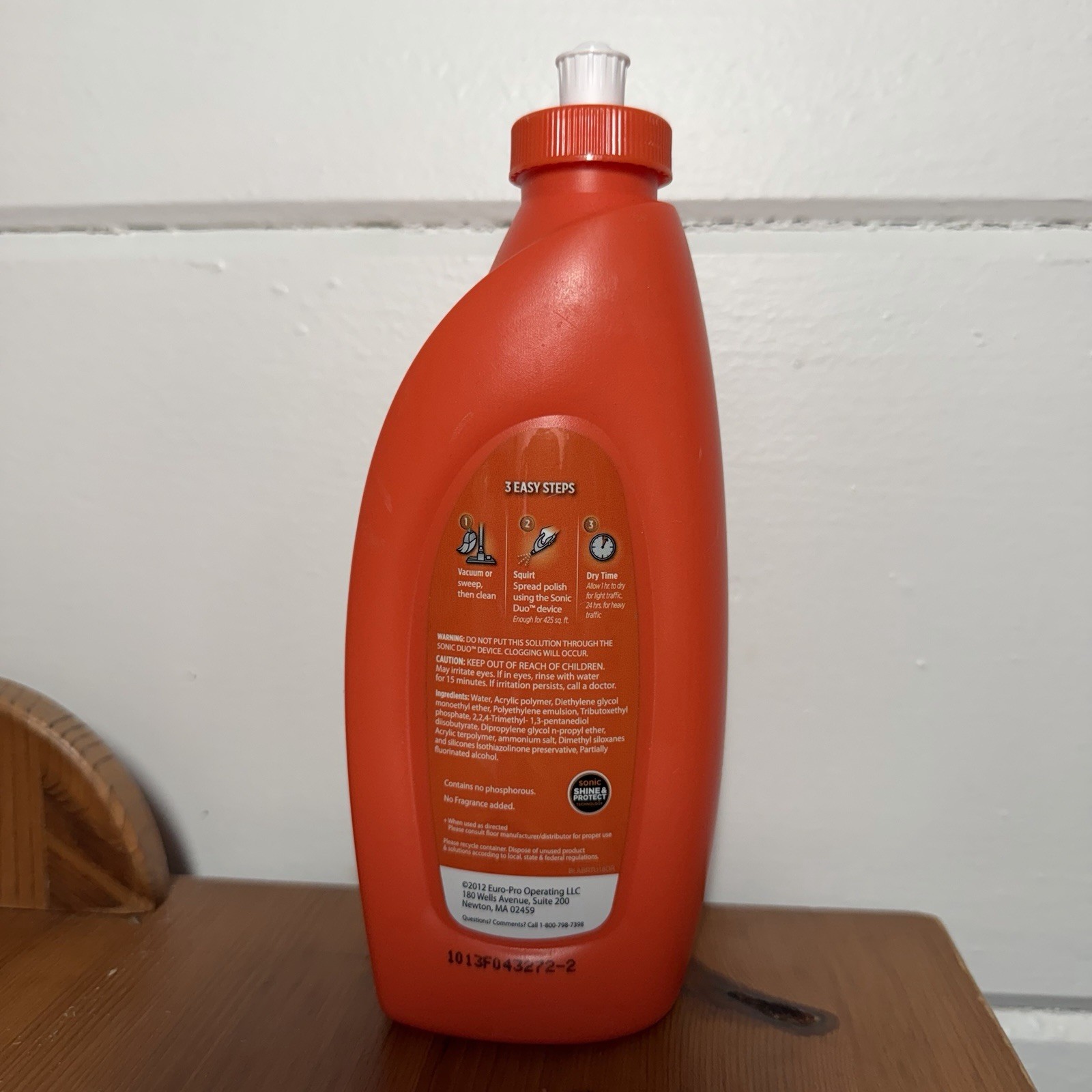 Shark Wood And Hard Floor Polish 16 oz High Gloss Restores Protects New Sealed