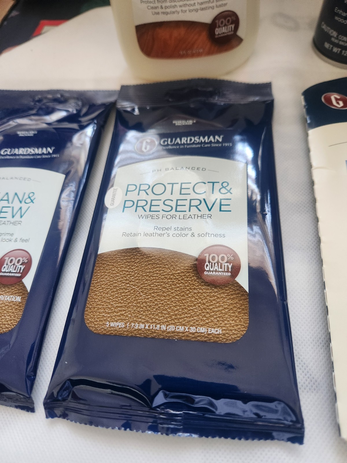Guardsman Leather Protection Kit .Wood Polish Spray and More , Please See Photos