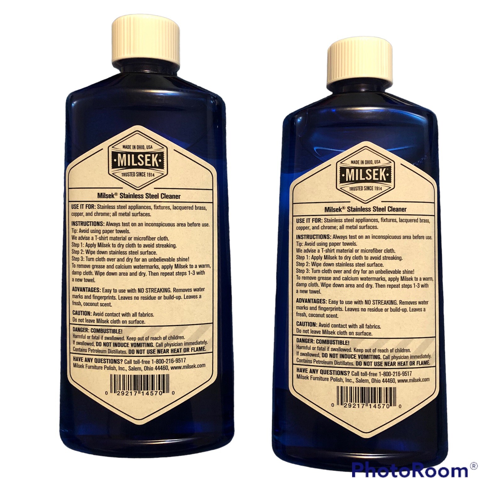 Milsek 12 Oz. Stainless Steel Cleaner Lot Of 2