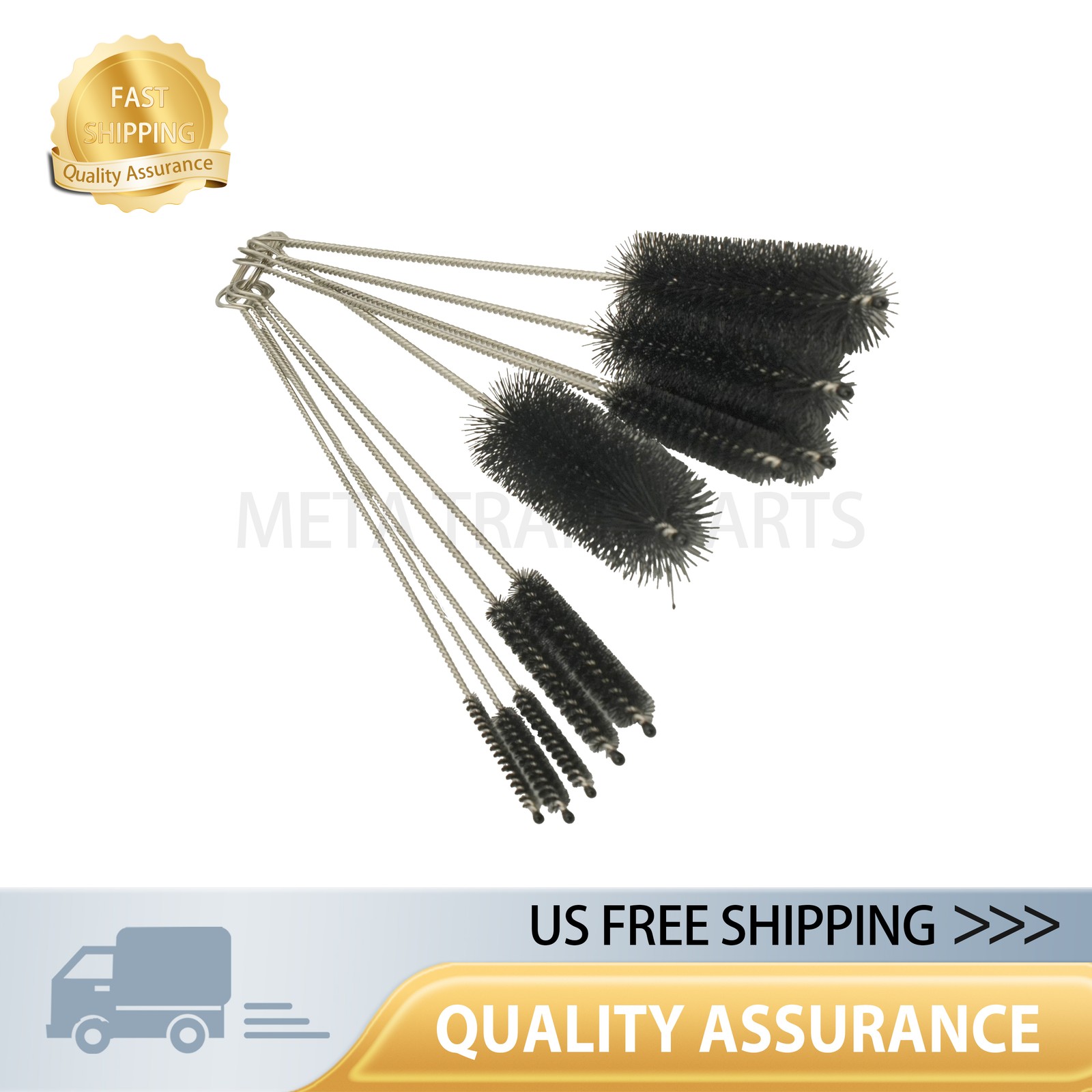 10PCS Set Nylon SmallLong Cleaning Straw Brush Cleaner Bottle Tube Pipe US
