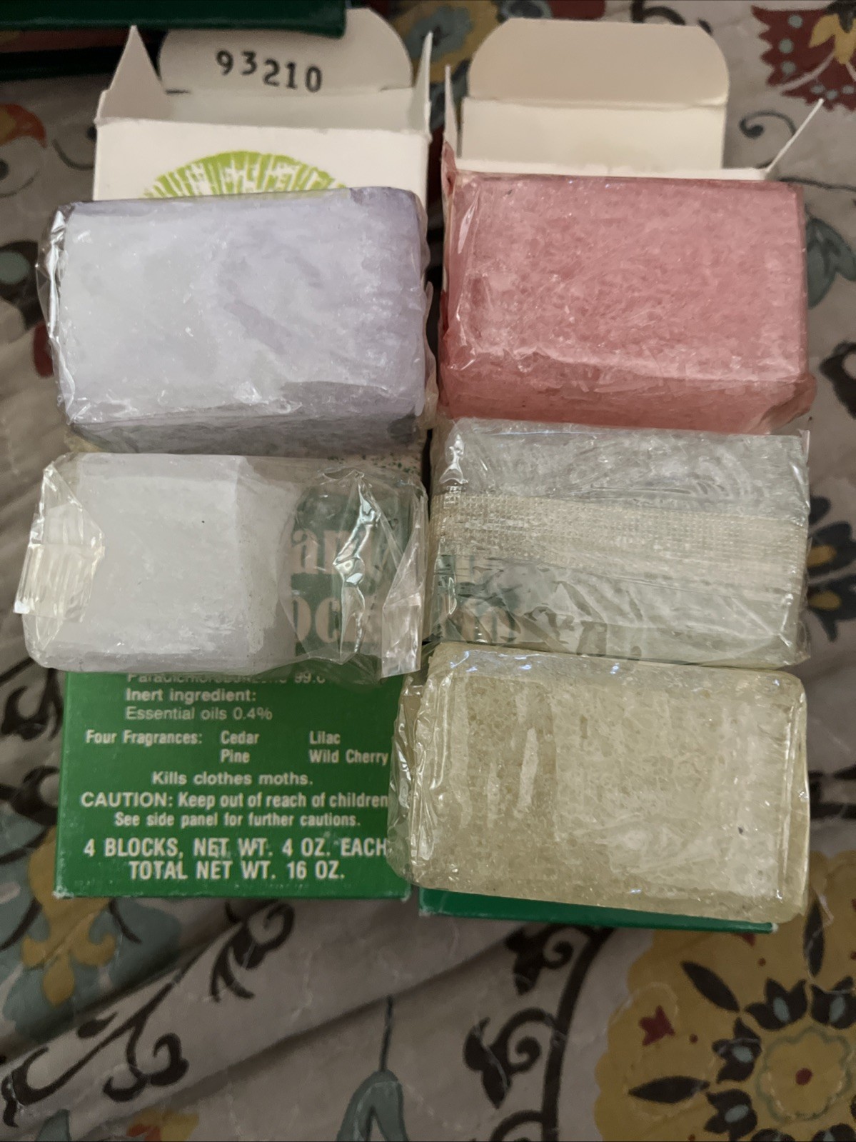 5-Watkins Perfumed Deodorant Moth Block For Hang Case New Old Stock Free Ship US