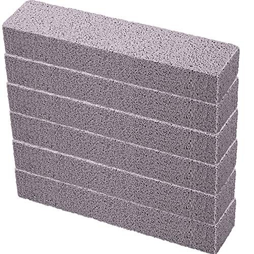 Pumice Stone 6 Pack Cleaning Stick Grime Stain Removal Scouring Pad Kitchen Gril