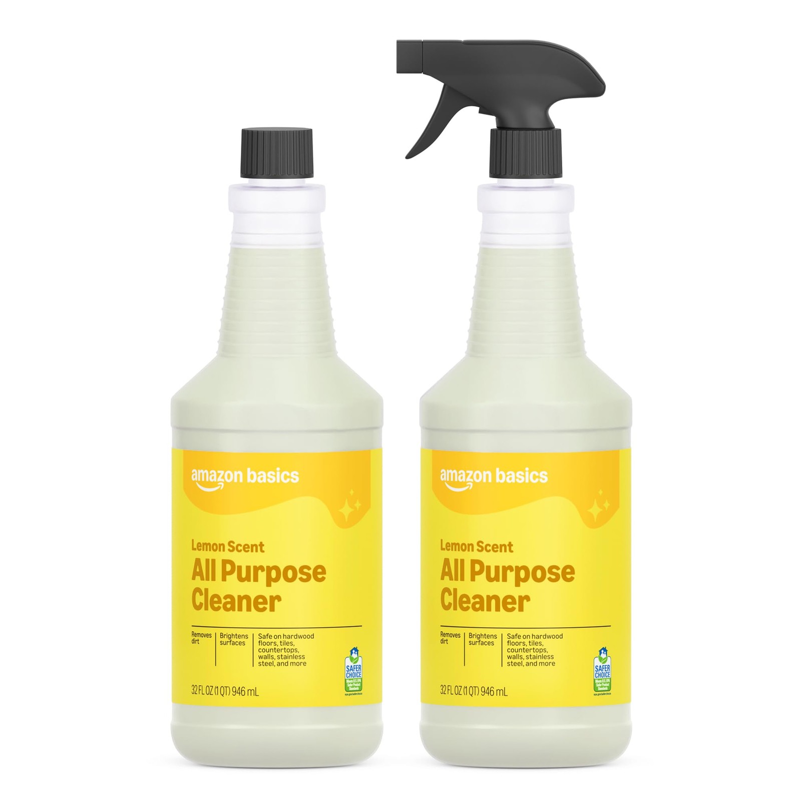 Basics All Purpose Cleaner, Lemon Scent, 32 fl oz, Pack of 2 Previously Presto