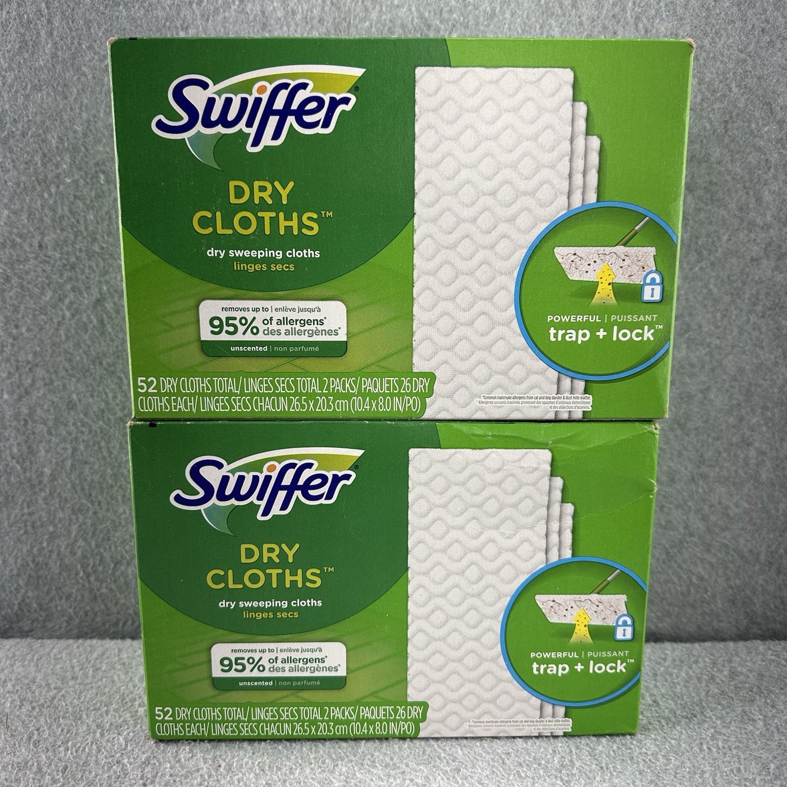 Swiffer Sweeper Multi Surface Mop DRY SWEEPING CLOTHS Pad Refill Unscented 104CT