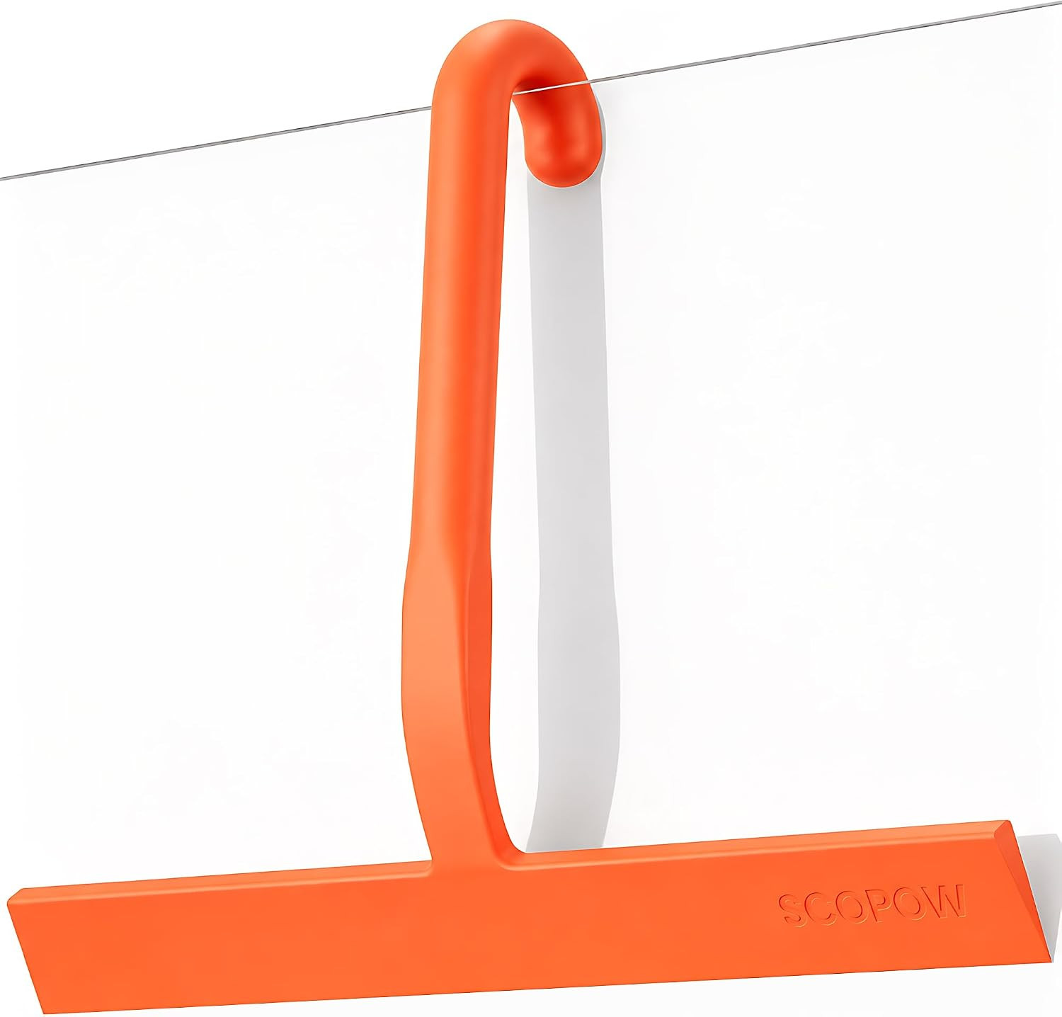 Shower Squeegee for Glass Doors – 10 Inch Bathroom Squeegee with Ergonomic round