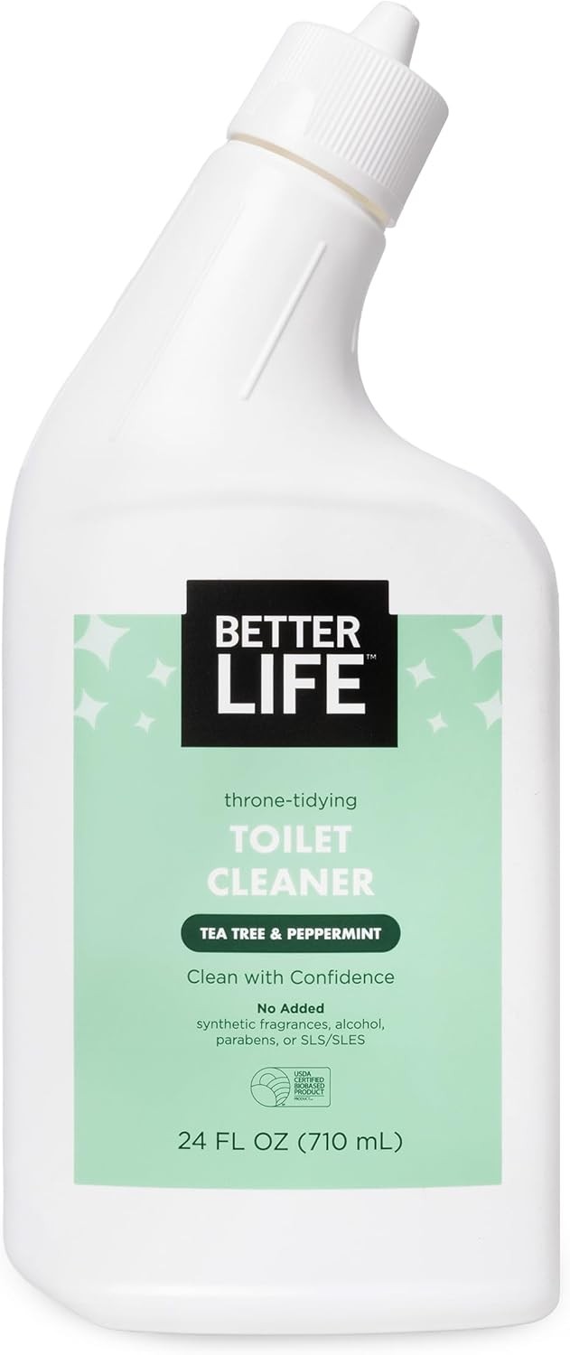 Toilet Bowl Cleaner – Tea Tree & Peppermint Scent Cleaning Gel – Liquid Bathroom