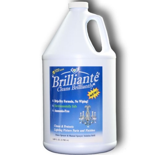Crystal Chandelier Cleaner 1 Gallon Refill Environmentally Safe, Ammonia-, Dr…