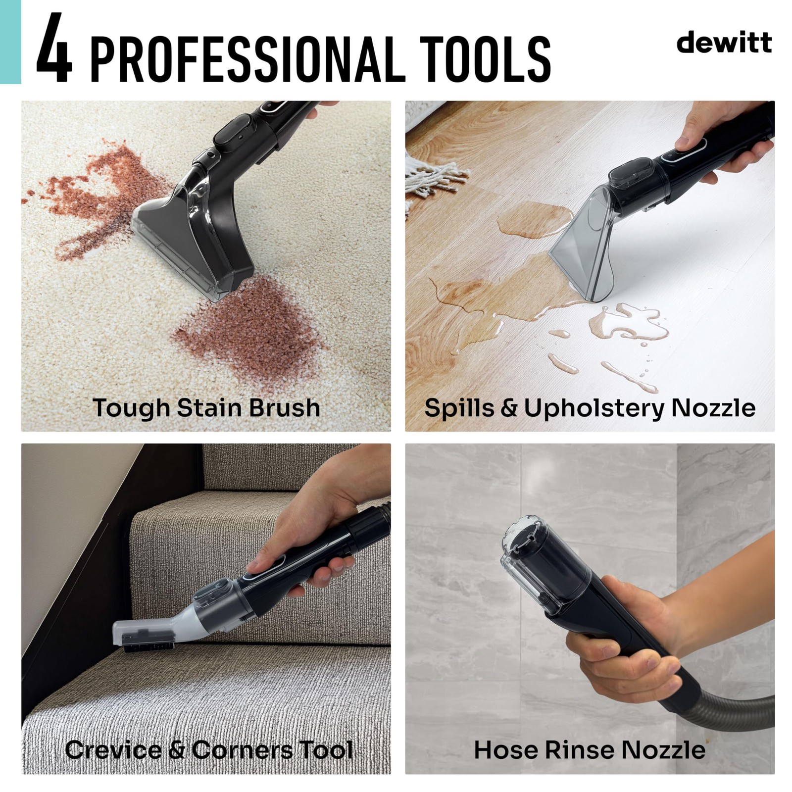 Spot Genie Pro Portable Carpet Cleaner Machine, Upholstery Cleaner – Lightwei…