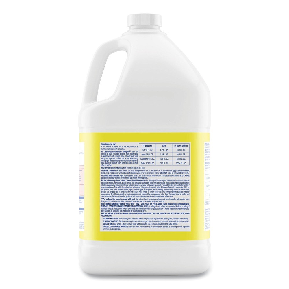 Professional LYSOL Brand 99985CT 128 oz Bottle Cleaner – Lemon (4/CT) New
