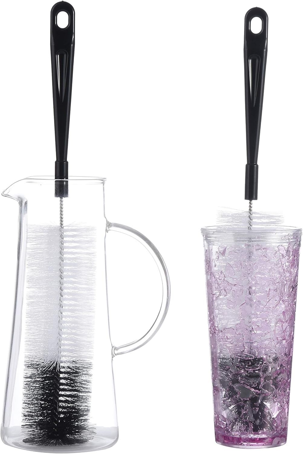 3-Pack Flexible Long Neck Bottle Brush – Ideal for Kombucha & Sports Bottles